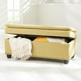 thumbnail image 5 of BrylaneHome 400 Lbs. Weight Capacity Extra Wide Studded Ottoman, 5 of 6