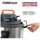 thumbnail image 3 of Aspiradora De Mano Foreman Industrial Acero Inoxidable Capacidad 35L Sólidos y Líquidos 2200W, 3 of 6