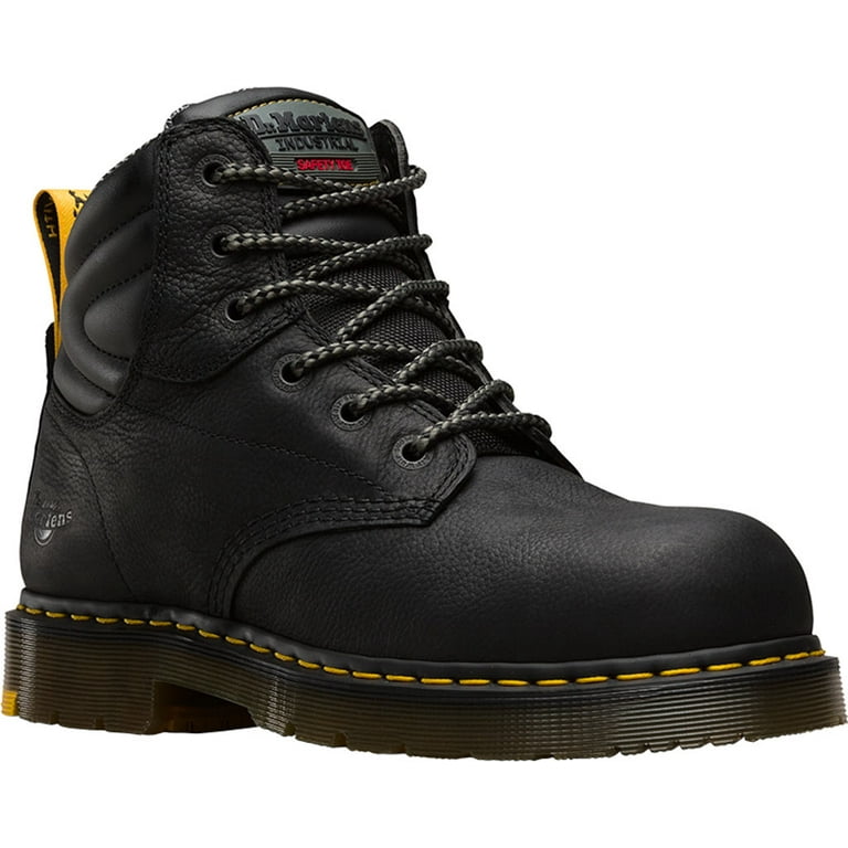Dr. Martens Work Hynine 6 Tie Steel Toe Boot Black Overlord 6 M Walmart