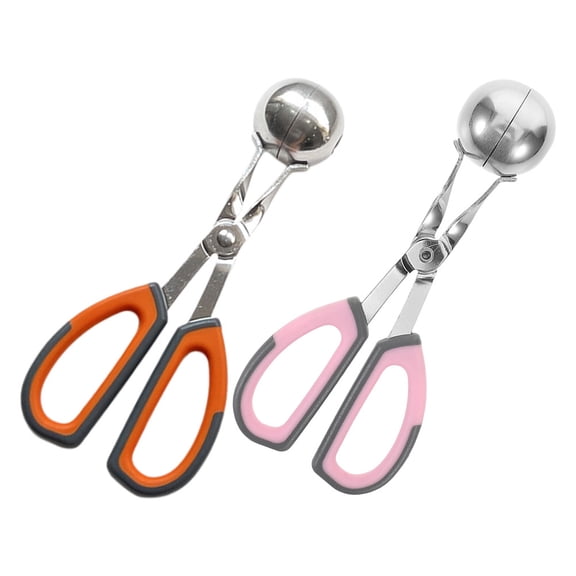 OFFIGAM 2-Pack Meatball Makers with Stainless Steel and Comfortable Non- Handles for Easy and Efficient Cooking