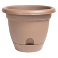 thumbnail image 1 of Bloem LP1045 10 in. Lucca Self Watering Planter, Chocolate, 1 of 10