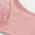 thumbnail image 4 of 2PC Women'S Bras Adjustable Breathable without Steel Ring Gathering Bralette Top,Pink,44, 4 of 5