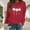Red, variant on Women's Letter Print Hoodies Long Sleeved Hoodie With Pockets Ladies Hooded Sweaters Fall Shirt plus Size Cute Shirt Cute Fall Decorative Sweatshirt College Hoodies plus Size Extra Large Sweatshirts