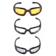thumbnail image 3 of Gafas a prueba de viento de la motocicleta Macarena paquete de 3 protección de sol Motocross lentes Transparentes amarillos, 3 of 8
