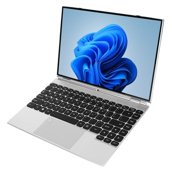 Tablet Laptop, Office Laptop Fingerprint Reader 14in Touchscreen Quad Core CPU for Travel 16GB RAM 1TB ROM US Plug