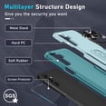 thumbnail image 2 of KOMI Compatible with Samsung Galaxy A16 5G Case with Screen Protector+Camera Lens Protector,Heavy Duty Full Body Phone Cover Built in Ring Holder Kickstand, 2025 Mint Green, 2 of 5