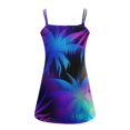 thumbnail image 5 of Vestido de tirantes sin mangas estampado con cuello en V a la moda de verano para mujer Pompotops ghjkhdj4595, 5 of 5
