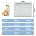 thumbnail image 7 of Langsprit Dog Cooling Mat for Pet Cats, Washable Breathable Ice Nylon Cooling Pad Summer Blanket for Kennels Crates Sofa Car Seats, Grey, Small, 7 of 7