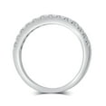thumbnail image 5 of 1/2 Carat T.W Lab Grown Diamond Pave Platinum Plated Sterling Silver Round Wedding Band, 5 of 5