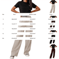 thumbnail image 4 of Women Wide Leg Pants High Waisted Business Casual Work Trousers Dressy Pants with Pockets by Yigetop Wine S, 4 of 6