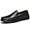 Black, variant on Men's Leather Slip-On Loafers Comfortable Non Slip Leather Shoes for Business Attire Lightweight Classic Fashion Breathable Driving Loafers