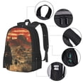 thumbnail image 2 of Fotbe 1860s Style American Cowboy Pattern Student Backpack –School backpack Large Capacity Durable and Ergonomic Backpack with Laptop Compartment and Multiple Pockets, 2 of 6