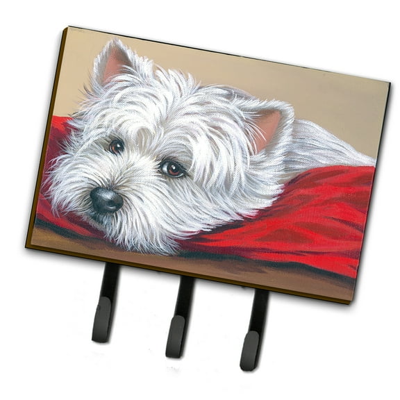 Westie Red Pillow Leash or Key Holder