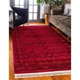 thumbnail image 2 of Unique Loom Tekke Over-Dyed Torkaman Area Rug 6' x 9' Rectangle Red/Black, 2 of 2