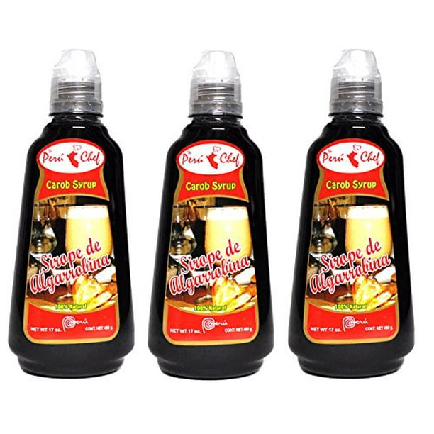 Algarrobina Peru Chef Carob Syrup (3 Bottles 17 oz ea) Product of