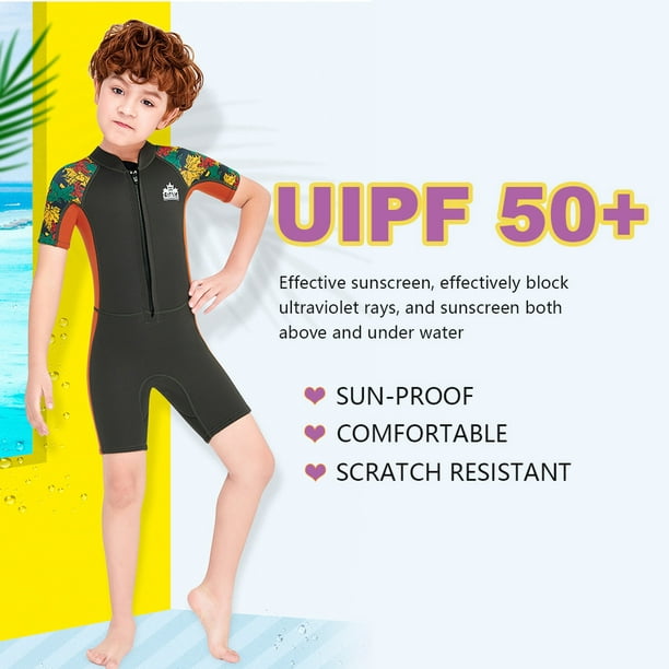 Kids Shorty Wetsuit Girls Short Sleeve 2.5mm Neoprene Thermal Swimsuit One  Piece Wet Suits-for Diving,Swimming,Surfing,Pink-XXLarge : :  Sports & Outdoors
