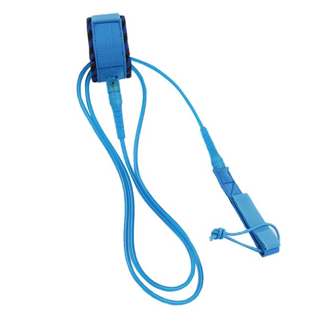 Correa para tabla de surf Lanyard Doble cuerda de acero inoxidable giratoria Azul cielo 10 pies Sunnimix Correa de tabla de surf