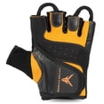 thumbnail image 2 of Victor Fitness VG05BES Black/Electric Orange Small - Fingerless Men's Gloves, 2 of 4