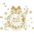 thumbnail image 1 of Winter Christmas Day Gold Glittering Wall Sticker Window Glass Door Removable Sticker Home DIY Decoration, 1 of 7