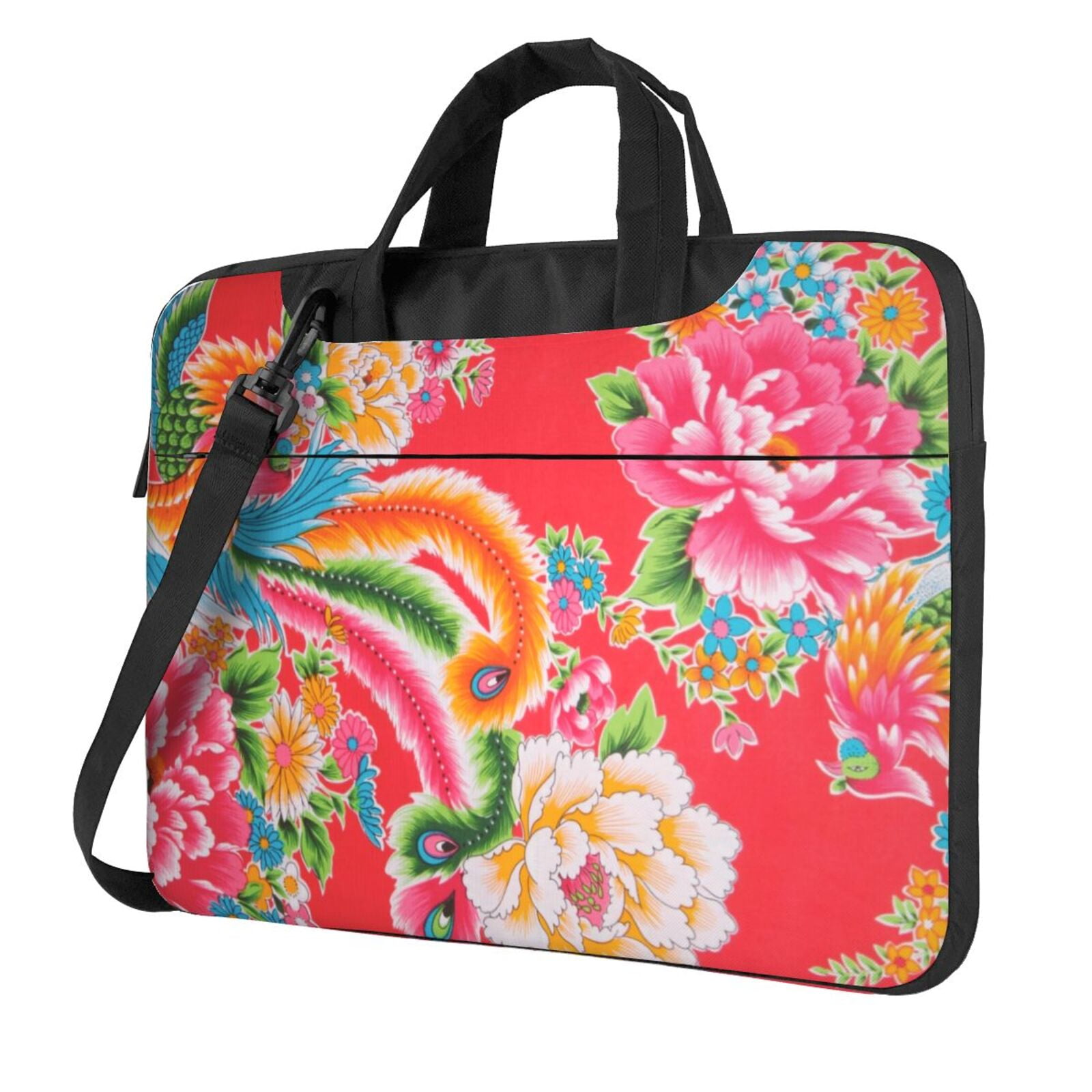 Phoenix Flower Print Laptop Bag, 13 inch Laptop or Tablet, Business