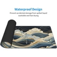 thumbnail image 4 of Abstract Japanese Ocean Waves Gaming Mouse Pad XL, Large Non Slip Rubber Mousepad, Stitched Edges Mouse Pads, Long Extended Mice Pad,31.5'''' X 11.8'''', 4 of 6