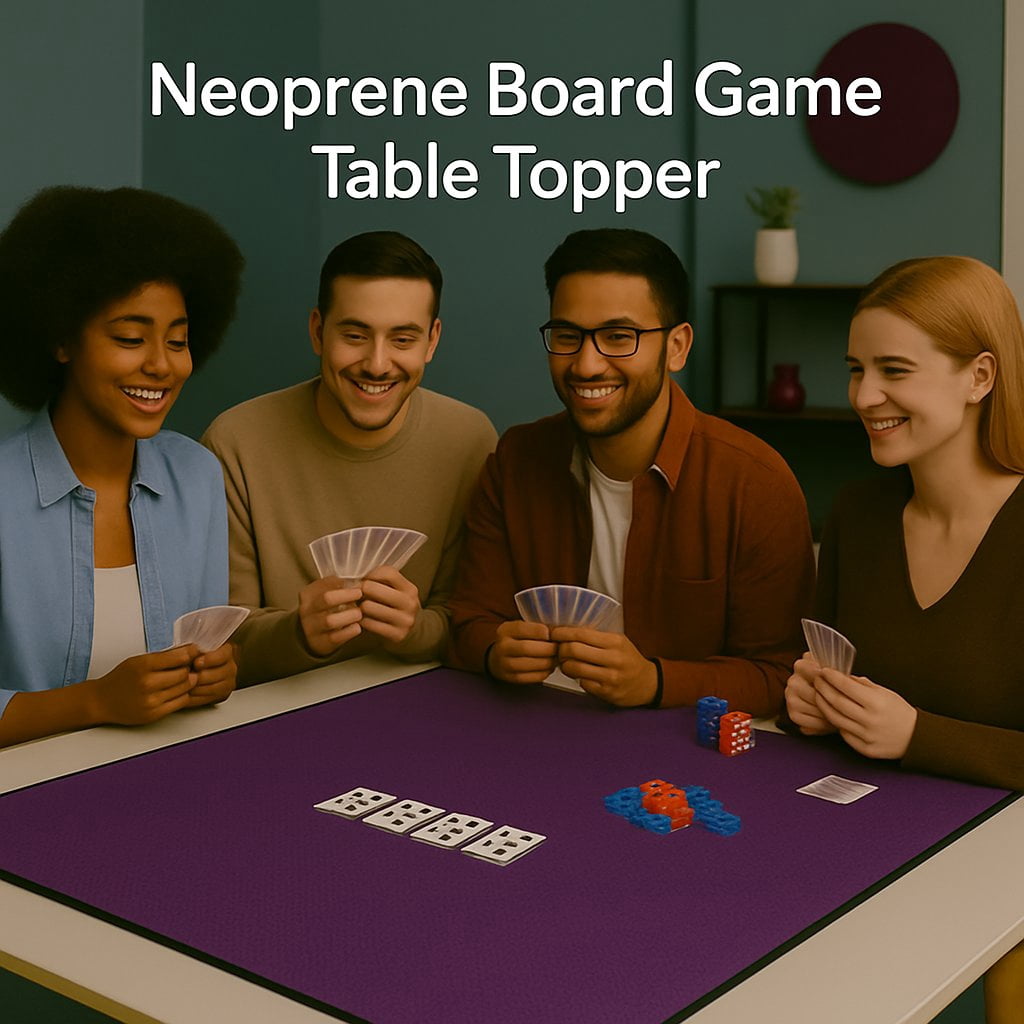 Board Game Mat for 36 in Tables, Table Cover for Mahjong, Poker, Playing Cards - Burgundy. 32 in