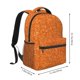 thumbnail image 2 of Easygdp Orange Glitter Mochila Ergonómica Versátil para Laptop - Múltiples Bolsillos, Correas Ajustables, Unisex para Escuela, Viajes y Actividades al Aire Libre-One Size, 2 of 5