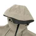 thumbnail image 2 of Xzbqbs Jacket for Men Waterproof Lightweight Hooded Jacket Fashion Insulated Outdoor Raincoat Softshell Jacket for Hiking Travel, 2 of 6