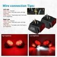 thumbnail image 4 of Submersible Under 80" LED Trailer Light Kit,Square Stop Turn Tail RV Truck Lights w/Wire &Bracket,Red/Amber Side Fender Marker Lamps,3rd Brake ID Light Bar for Camper Truck RV Boat Snowmobile, 4 of 5