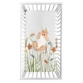 thumbnail image 4 of Sweet Jojo Designs Watercolor Floral Garden Sage Green Girl Fitted Crib Sheets Set 3 Piece, 4 of 6