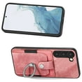 thumbnail image 4 of Feishell for Samsung Galaxy S21 Wallet Case with Elastic Card Holder,Premium PU Leather Shockproof TPU Bumper 360° Rotation Finger Ring Holder Kickstand Anti-Scratch Protective Phone Case,Pink, 4 of 12