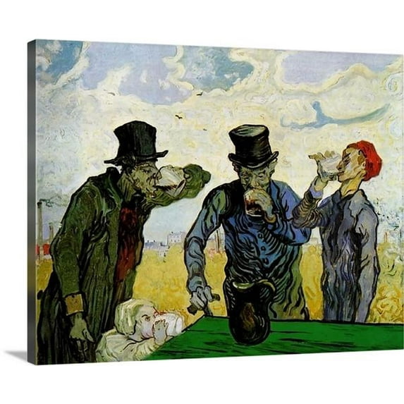 The Drinkers by Vincent VAn Gogh The Drinkers Vincent VAn Gogh Classic Art Canva