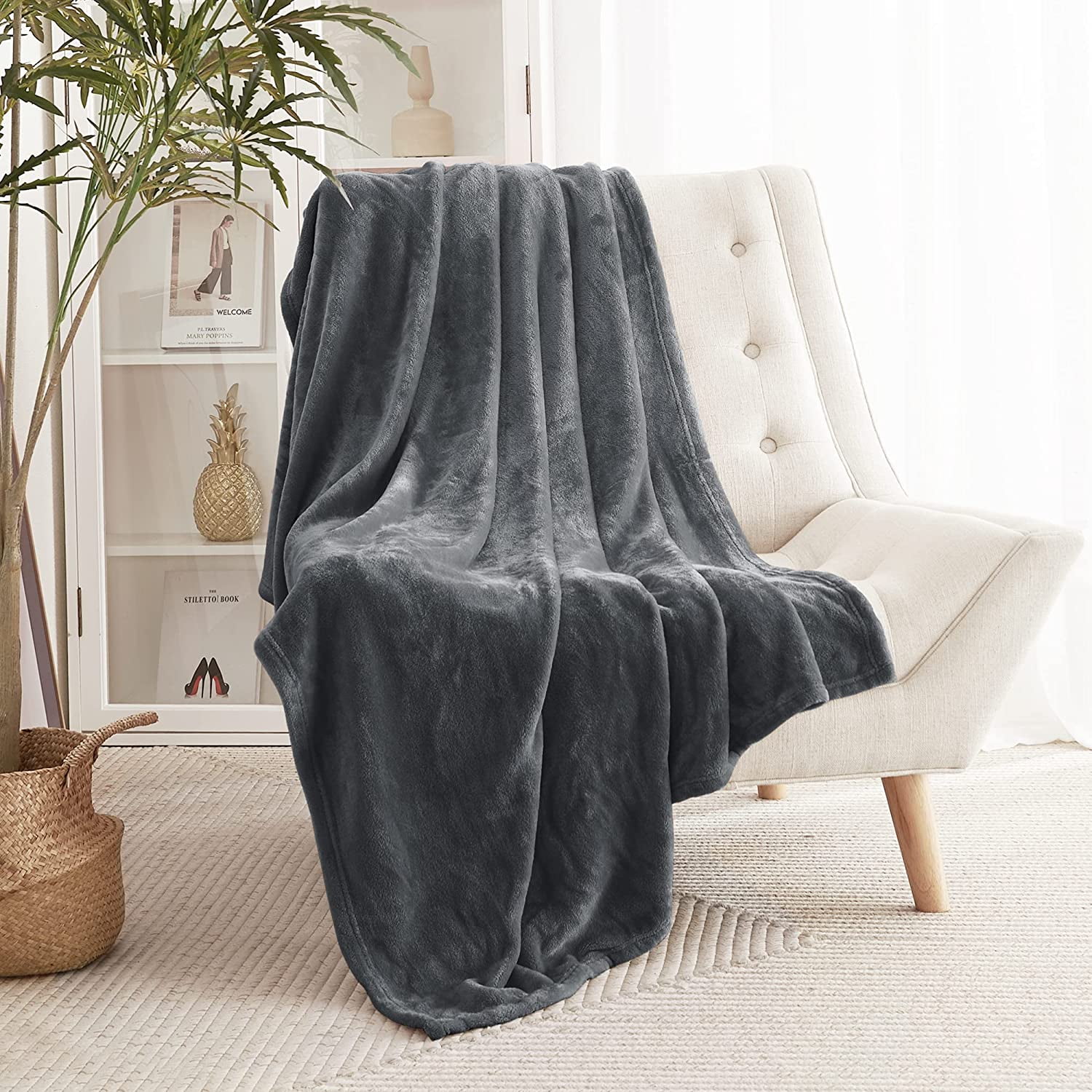 Grey blanket walmart sale