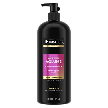TRESemmé Pro Solutions 24 Hour Body Thickening Volumizing Shine Enhancing Daily Shampoo with Silk Proteins, 28 fl oz
