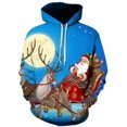 thumbnail image 1 of Sudaderas hombres moda Otoño e Invierno suéter de Navidad estampado 3D de gran tamaño con capucha Unisex hombre mujer divertido jersey de Harajuku, 1 of 4