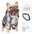 thumbnail image 3 of Balery Monochrome Botanical Illustration Sudadera con Capucha para Perros Pequeños – Ropa para Mascotas, Disfraz para Perros y Gatos, Ideal para Fiestas y Cosplay-Medium, 3 of 7