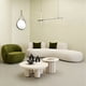 thumbnail image 4 of Curved Large Italiano Sofa Light Luxury Adults Long Unusual Ergonomic Reading Couch Unique European Canape Salon Home Furniture My Lux Decor Round, 4 of 8