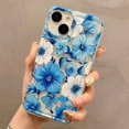 thumbnail image 4 of Funda transparente con estampado gráfico de flores para iPhone 15, iPhone 11, 13, 12, 14, 16 Pro Max, XR, X, Xs Max, 6, 7, 8 Plus, SE 2022, 4 of 5