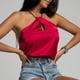 thumbnail image 2 of Playeras,Blusas y Tops,Ropa para Mujer Lindo camisetas sin mangas para las mujeres Mujeres moda sexy cuello sin mangas camisetas sin mangas causal chaleco espalda menos tops (Red, XL), 2 of 6