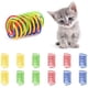 thumbnail image 1 of 40 juguetes de resorte para gatos, resortes de plástico, regalo novedoso para mascotas, para morder, perseguir y jugar., 1 of 5