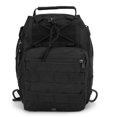 thumbnail image 4 of Bolso de pecho para hombre, mochila de tela Oxford, bolso de hombro informal para senderismo, viajes en bicicleta, negro YUNYI BRAND  Deportes, 4 of 8