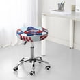 thumbnail image 7 of Honeii Cute Gnomes in USA1 Bar Stool Covers – Perfect Fit for 12" to 14" Round Stools, Crease-Resistant, Stretchy, Washable & Dustproof Seat Slipcovers-13 inch, 7 of 7