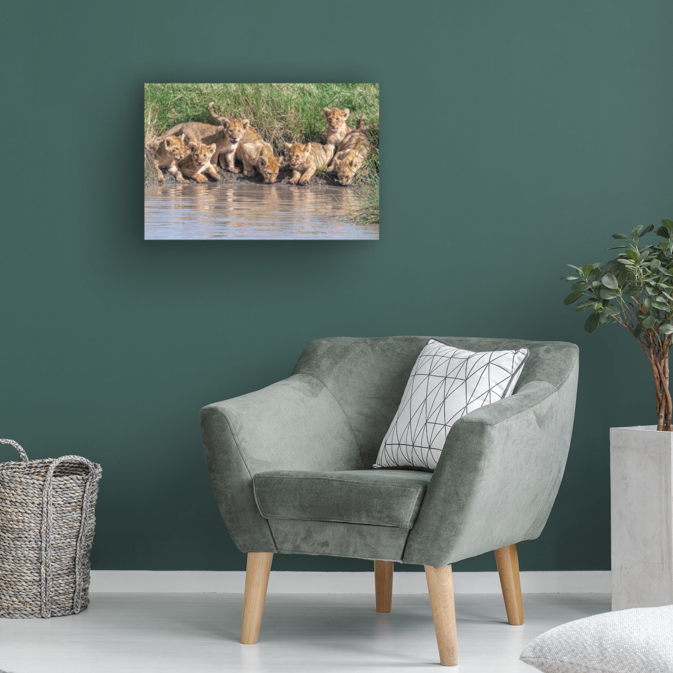 Canvas Wall Art - Jeffrey C. Sink 'Putting The Band Back Together' Wall Art for Living Room, Bedroom, or Office Décor by Trademark Fine Art - 24 x 16 Inches