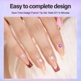 thumbnail image 3 of Kit de uñas de gel francesas Vansiho Long Square French Tip Press, 3 of 6