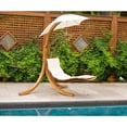 thumbnail image 7 of Leisure Season Wood Patio Swing Chaise Lounge With Umbrella, 7 of 7