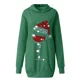 thumbnail image 4 of Vestido de Navidad de manga larga para mujer, minivestido informal con capucha para Fiesta y vacaciones, talla grande, 4 of 5