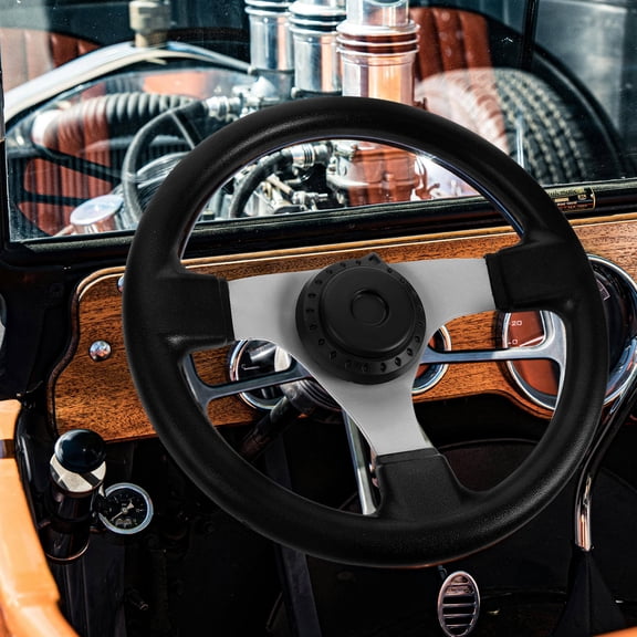 LOLIPPYY Replacement Go Kart Steering Wheel Made of Durable PU Material with Comfortable Grip and Stylish Design