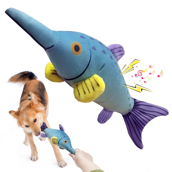 Squeaky Dog Toys for Large Dog – Plush Soft Chew Toys with Reinforced Seams, Tug of War & Squeaker for Large, Medium, Small & Puppy Breeds