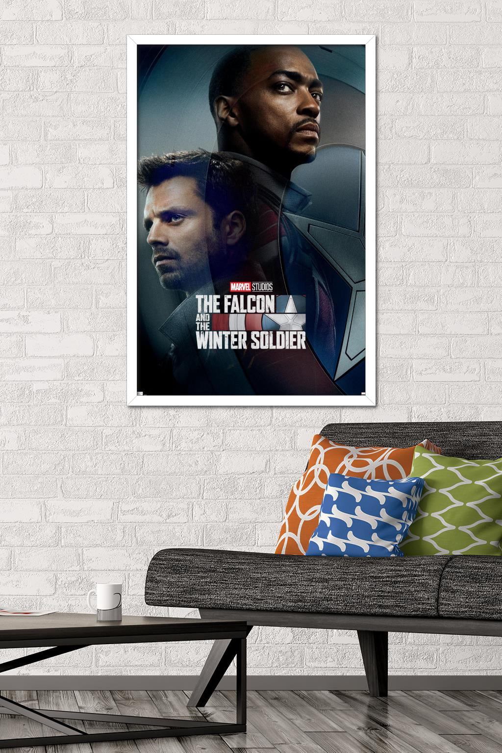Marvel TeleVision - Falcon and Winter Soldier - Wings Wall Poster, 22.375" x 34", Framed