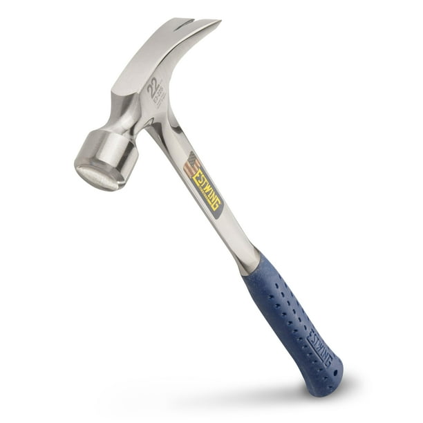 Martillo para enmarcar Estwing E3-22S, 650 g, con mango largo y forma lisa en forma de F